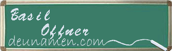 Basil Offner Visitenkarte